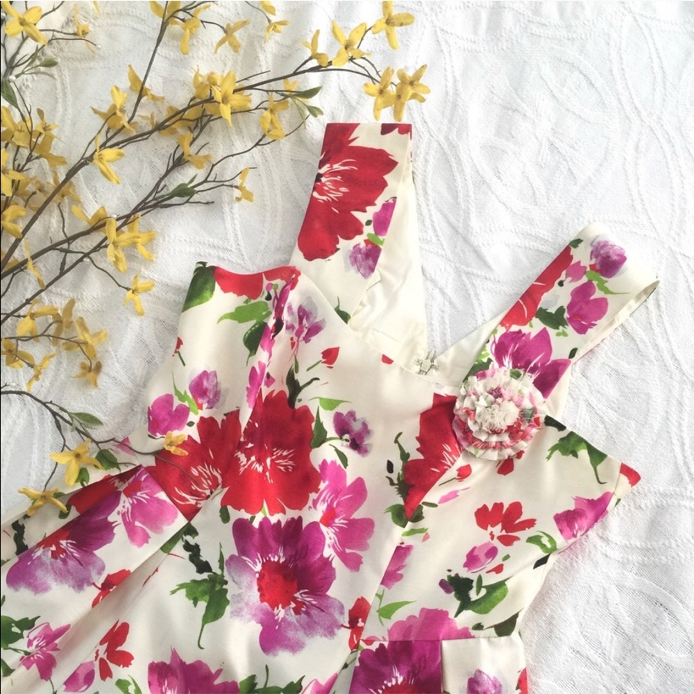 Floral midi dress